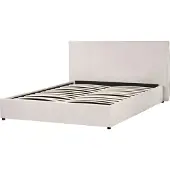 Beliani LAVAUR - Bed met opbergruimte - Creme - 160 x 200 cm - Fluweel