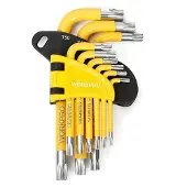 Big Buy Cooking Set van torxsleutels Workpro 9 Onderdelen