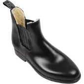QHP Jodhpurs Thermo Adult - Paardrijlaarzen - Leer - Zwart - Maat 42