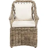 Beliani MAROS II - Tuinstoel - Naturel - Rotan