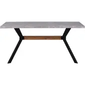 Beliani BENSON - Eettafel-Grijs-MDF