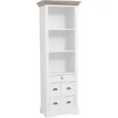 Tower Living Fleur - Bookcase small (Wit, 66x191x40cm)