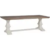 Tower Living Toscana - Klooster - dining table 220x100 KD (Wit, 220x100x78cm)