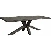 Tower Living Sovana Live-edge dining table 260x100 - top 5 (Zwart, 260x100x78cm)