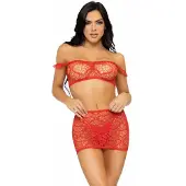 Leg avenue 3 PC Top, mini skirt & string