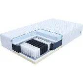 FDM LUMINO Matras 100x200 cm - Hoogte 29 cm H2 en H3 - Pocketvering Matrassen - Dubbelzijdig - 7 zones - Antiallergisch