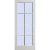 Skantrae Binnendeuren E 003 Blank facet glas | Moderne binnendeur | Deurengigant.nl