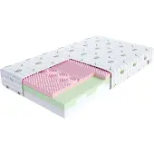 FDM ROTELLO Matras 100x200 cm - Hoogte 17 cm H3 - Koudschuim Matrassen - Dubbelzijdig - 7 zones - Öko-Tex