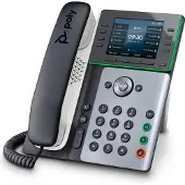 HP Poly Poly Edge E300 IP PH PoE-e, Telefoon, Zwart, Grijs, Wit