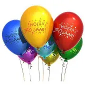 Benza - Leeftijd Ballonnen - 70 Jaar (12 stuks)