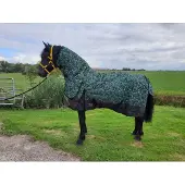 GPD Regendeken luxe met vaste hals 300gram Green/swirl Buitendeken-215