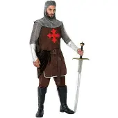 Atosa Crucade Knight Mannen Kostuum