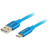Lanberg Kabel USB A naar USB C Lanberg Quick Charge 3.0 Blauw 0,5 m