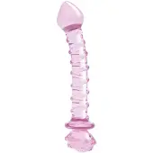 Dream Toys - Glazen G-spot dildo met spiralen en rozenknop