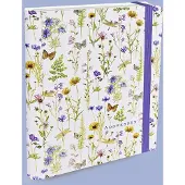 Peter Pauper Press Addressbook Large - Wildflower Garden- met elastieksluiting - 16x21 cm