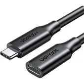UGREEN - verlengkabel - adapter USB C - (mannelijk) - USB - C - (vrouwelijk) - 100W - 10Gb/s - 1m - zwart