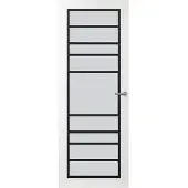 Svedex Binnendeuren Front FR518 Wit Zwart Satijnglas | Afgelakt met Superlak | Deurengigant.nl