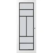Svedex Binnendeuren Front FR507 Wit Zwart Satijnglas | Afgelakt met Superlak | Deurengigant.nl