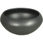 Floran Bloempot Rian - schaal - antraciet - keramiek - 26x12 cm - Plantenpotten