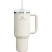 Stanley Quencher H2.0 Flowstate Tumbler - 9-11 Uur Koud - 40-48 Uur Met Ijs - Drinkfles Met Rietje, Handvat En Deksel - Vaatwasmachinebestendig - Thermosbeker Voor Koude Dranken - Cream