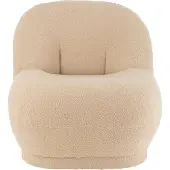 J-Line Kruk Teddy Velvet Wit Warm Beige