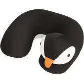 Travelsafe Nekkussen voor kinderen - Pinguin - Zwart - 28 cm