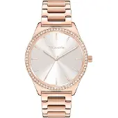 Tamaris Analoog horloge rose-goud / platina / transparant