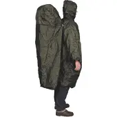 Travelsafe Regenhoes met Rugzakverlenging, S/M, olijfgroen