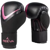 Reeva Bokshandschoenen - Leer - Roze - 14 oz
