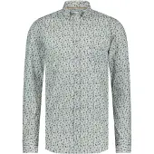 State of Art casual overhemd groen geprint