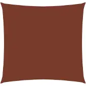 vidaXL Zonnescherm vierkant 7x7 m oxford stof terracottakleurig