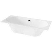 Luca Varess Snello tweepersoons inbouwbad 180 x 80 cm acryl mat wit