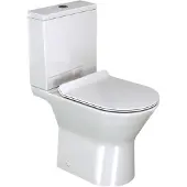Luca Varess Delano staand toilet glanzend wit open spoelrand met Geberit spoelsysteem