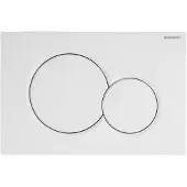 Geberit Sigma 01 bedieningsplaat tweeknops frontbediening Wit