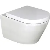 Luca Varess Calibro hangtoilet Glanzend Wit randloos