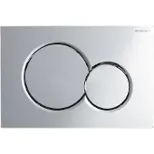 Geberit Sigma 01 bedieningsplaat tweeknops frontbediening Chroom