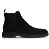 Manfield Zwarte suède chelsea boots | Maat 42