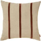 Ferm Living Senti Stripe Kussen Linen|Carob Brown