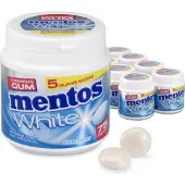 Mentos - Gum - White Sweetmint - Bottle - 8 stuks