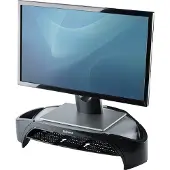 Fellowes Smart Suites Monitor Riser Plus 4"H x 18 13/16"W x 13"D Black
