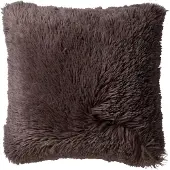 Dutch decor Sierkussen Fluffy Donkerbruin - 60x60 cm