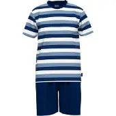 Ceceba Melbourne Heren Shortama met ronde hals - Blauw