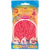 Hama - 1 000 standaard MIDI parels (Ø5 mm) fluorescerend rood