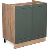 Vicco Fame-Line Wastafelkast – 80 cm, WB Antraciet Groen-Goud Landhuis