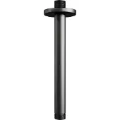 Brauer Carving Inbouwset Met 3-weg Thermostaat - Hoofddouche 20cm - Plafondbuis 20cm - Staafhanddouche - Wandaansluiting - Mat Zwart - Messing - Kranen, Douchekranen, Douchesets, Inbouw douchesets
