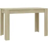 vidaXL Eettafel 120x60x76 cm bewerkt hout sonoma eikenkleurig