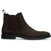 Manfield Bruine suède chelsea boots | Maat 41