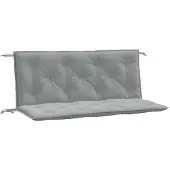 vidaXL Tuinbankkussens 2 st 120x50x7 cm stof gemêleerd lichtgrijs