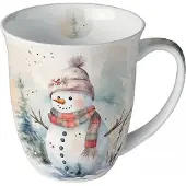 Ambiente - Snowman in Nature - beker - 400 ml