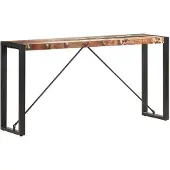 vidaXL Wandtafel 150x35x76 cm massief gerecycled hout